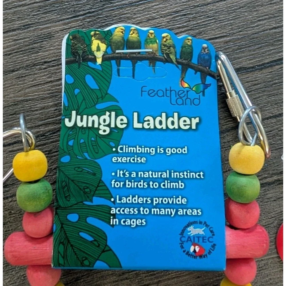 Lot of 2 Caitec Featherland Paradise Flex Ladder Small/Medium Bird Toy